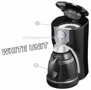 Page A Diagram and Parts List for ISS12  Mr Coffee Coffee Maker